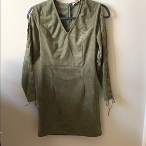 Juniors Suede Dress